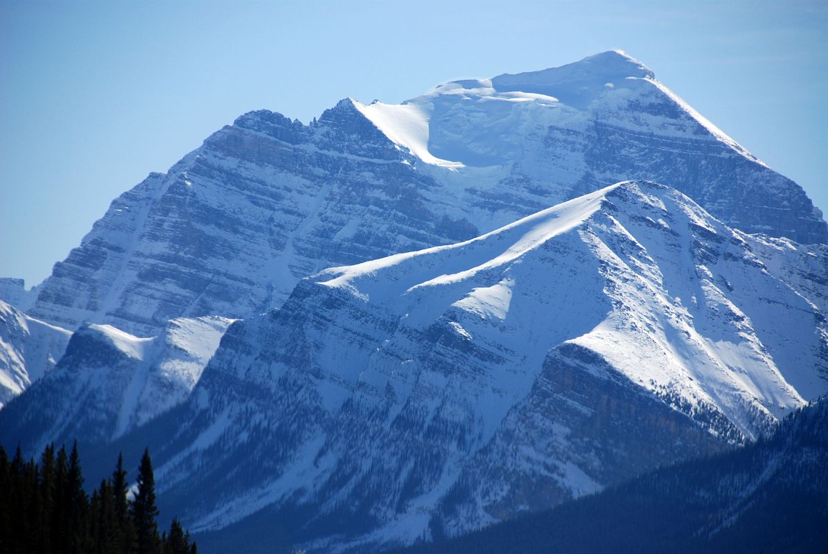 12 Mount Temple and Fairview Mountain From Near Herbert Lake On The Icefields Parkway